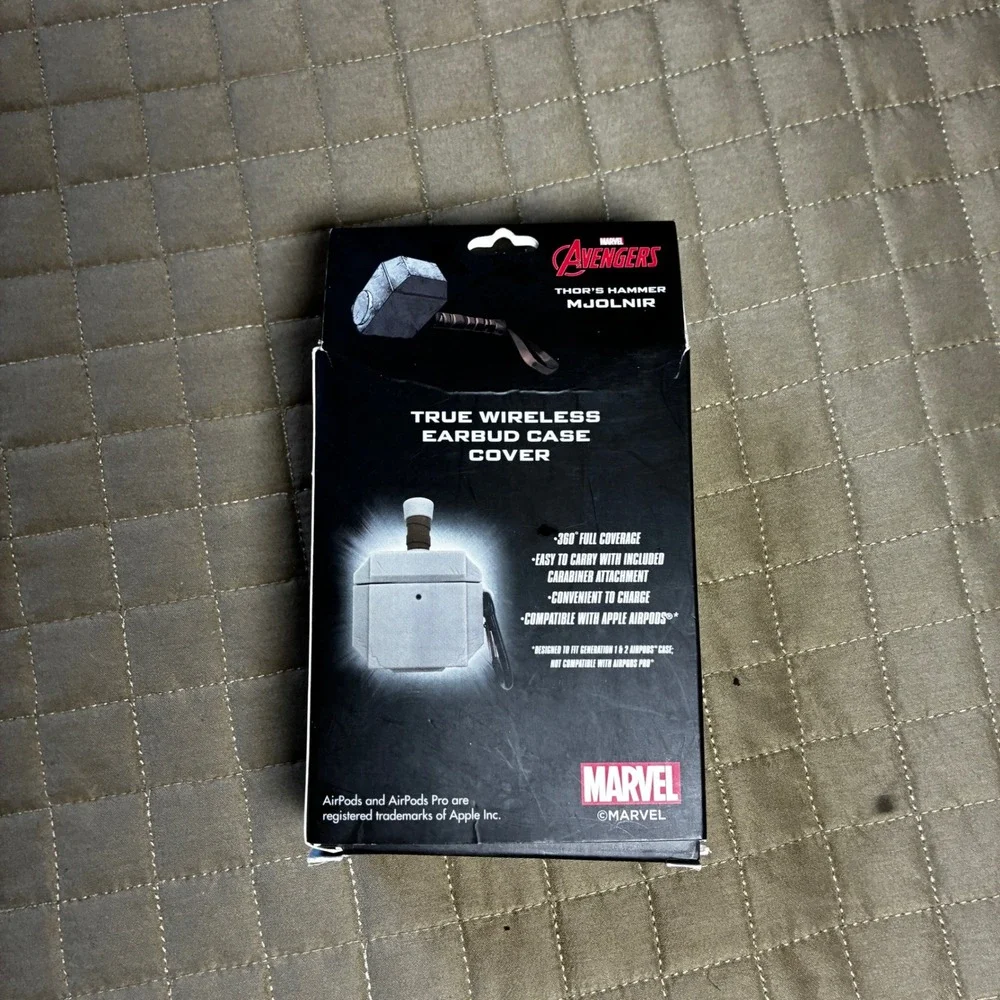 Marvel Avengers Thor Hammer Mjolnir AirPod Case Cover Gen 1/2 CultureFly New Box
